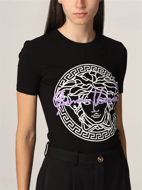 woman t shirt versace|versace t shirt women's sale.